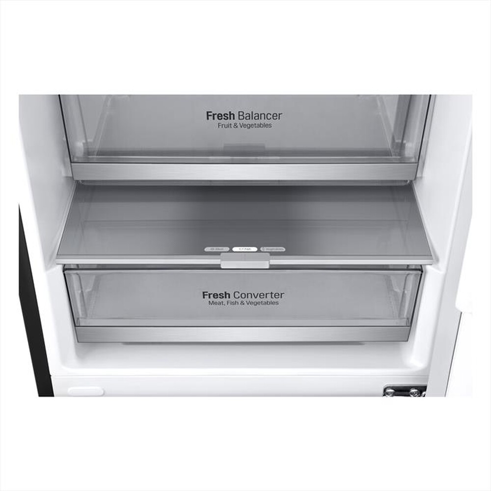 "LG - Frigorifero combinato GBB72MCVGN Classe D 384L-Nero"