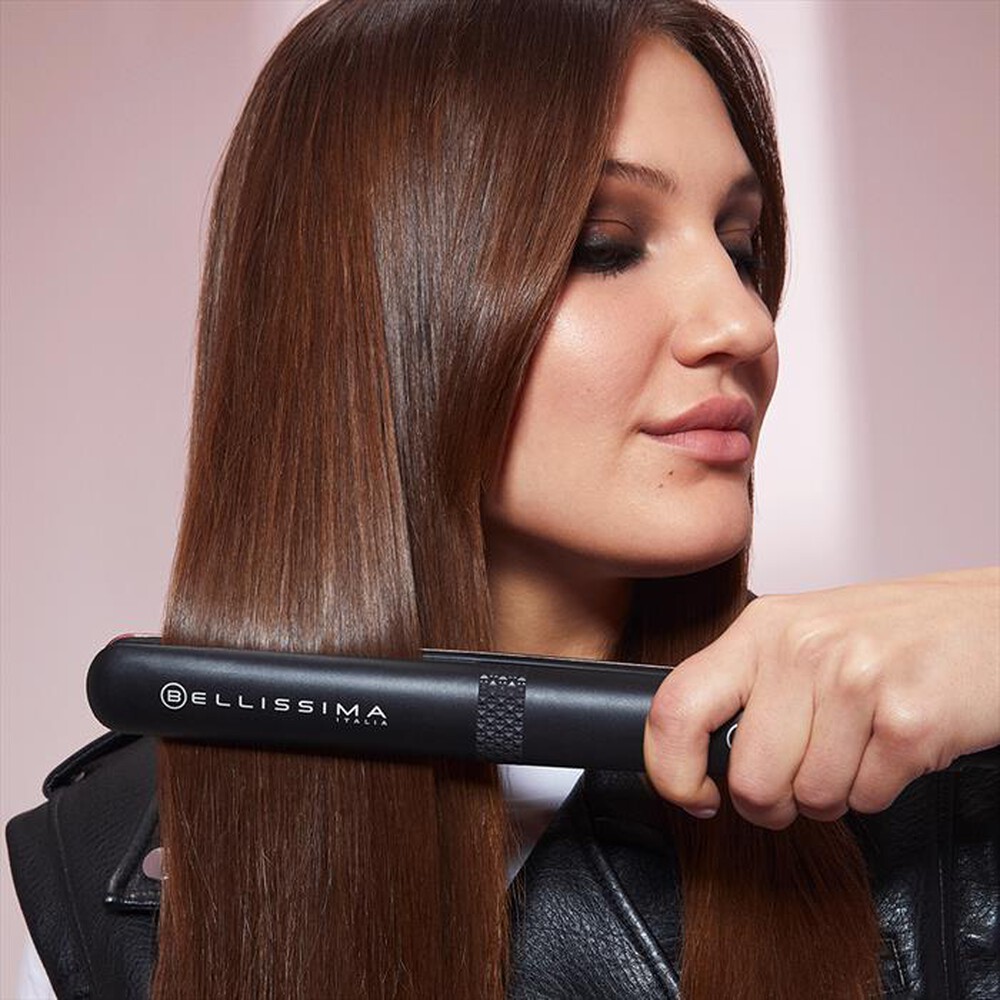 "BELLISSIMA IMETEC - PIASTRA PER CAPELLI CREATIVITY ION-Nero, Rosa"