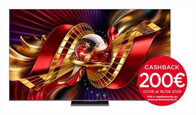 TCL - Smart TV SQD Mini LED 4K 65" 65C8L-Nero