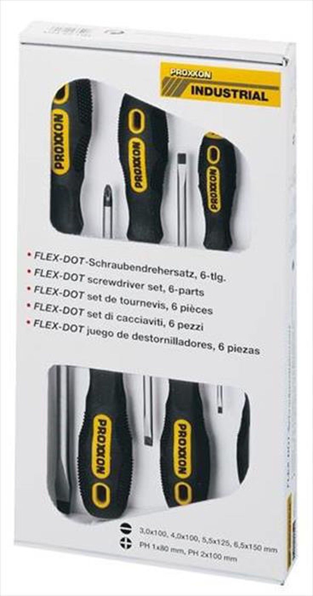 Immagine del prodotto PROXXON - PROXXON SERIE 6 CACCIAVITI TAGLIO+CROCE-Nero