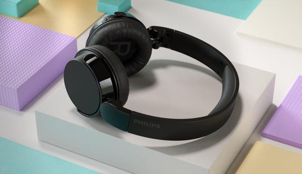 "PHILIPS - Cuffie a padiglione chiuso TAH4209BK/00-Black"