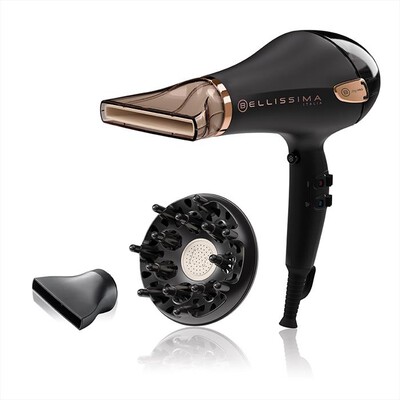 IMETEC - ASCIUGACAPELLI PROFESSIONALE CERAMIC P5 3800-Nero, Rose Gold