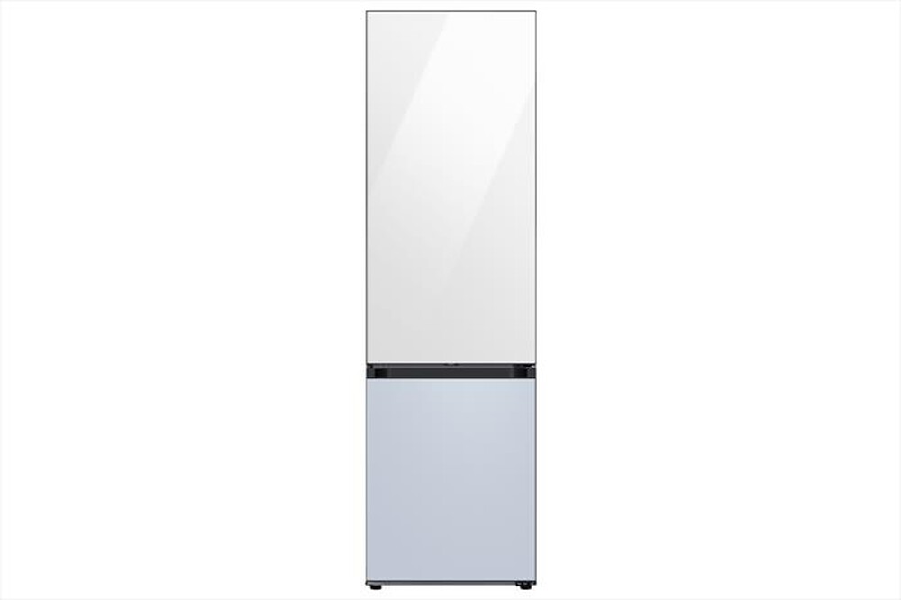 "SAMSUNG - Frigorifero combinato F-RB38D151248 BESPOKE-Clean White-Satin sky blue"