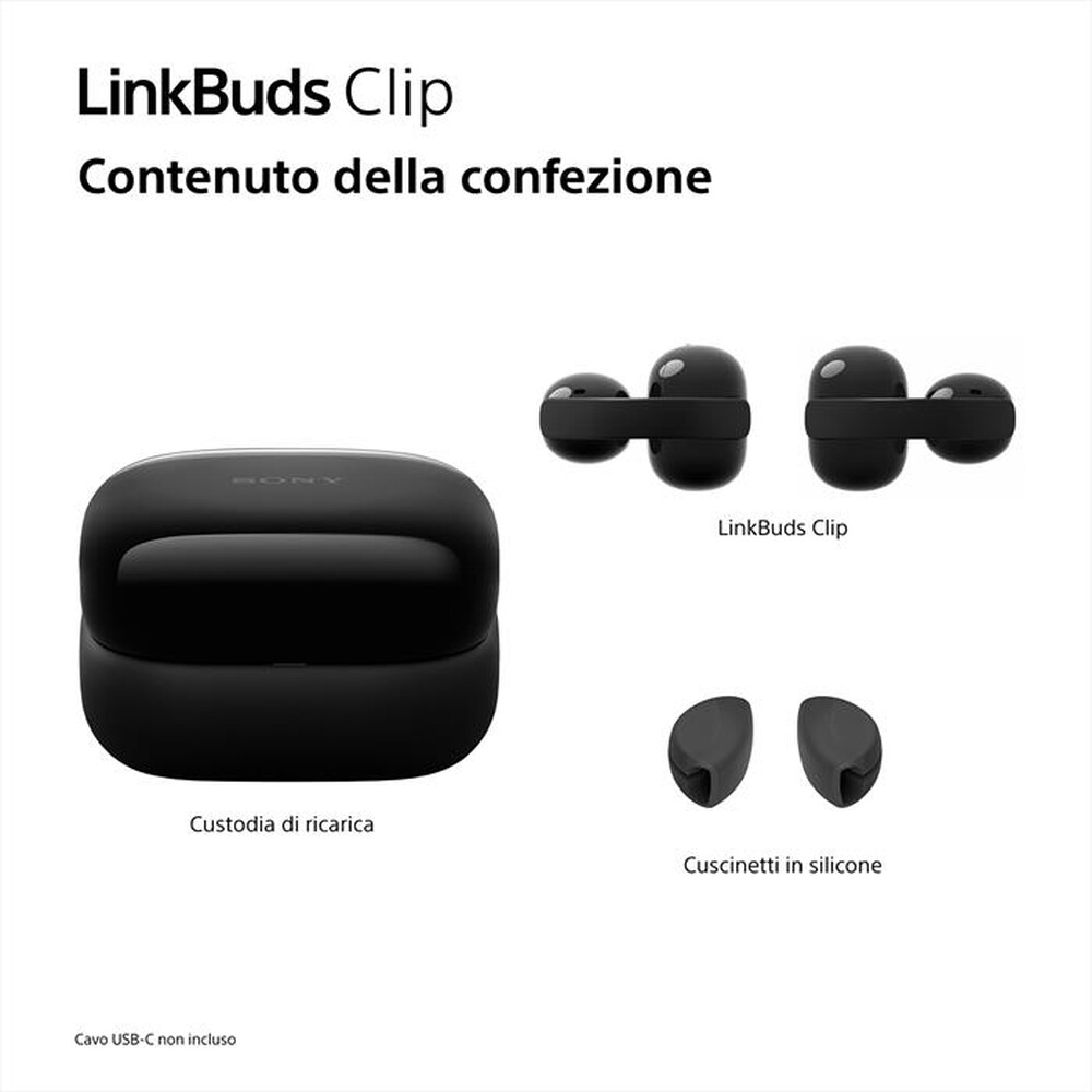 Immagine del prodotto SONY - Auricolari wireless LinkBuds Clip WFLC900C.CE7-Greige