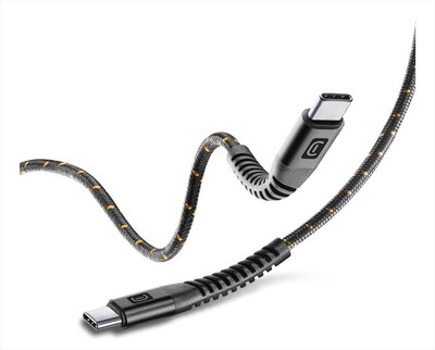 CELLULARLINE - STRONG CABLE USB-C TO USB-C 100W ULTRARESISTENTE-Nero