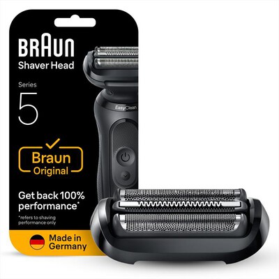 BRAUN - Testina di Ricambio ORIGINALE per Rasoio 54B-NERO