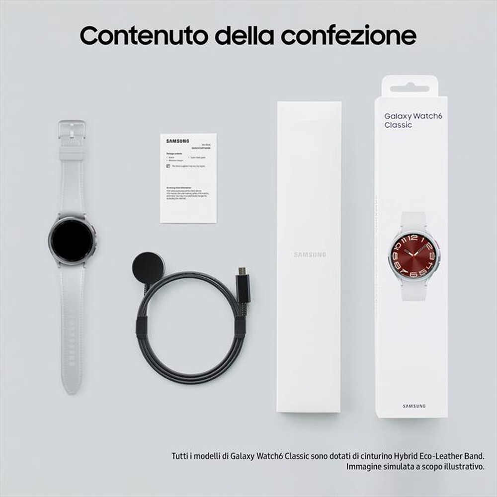"SAMSUNG - Galaxy Watch6 Classic 43mm-Silver"