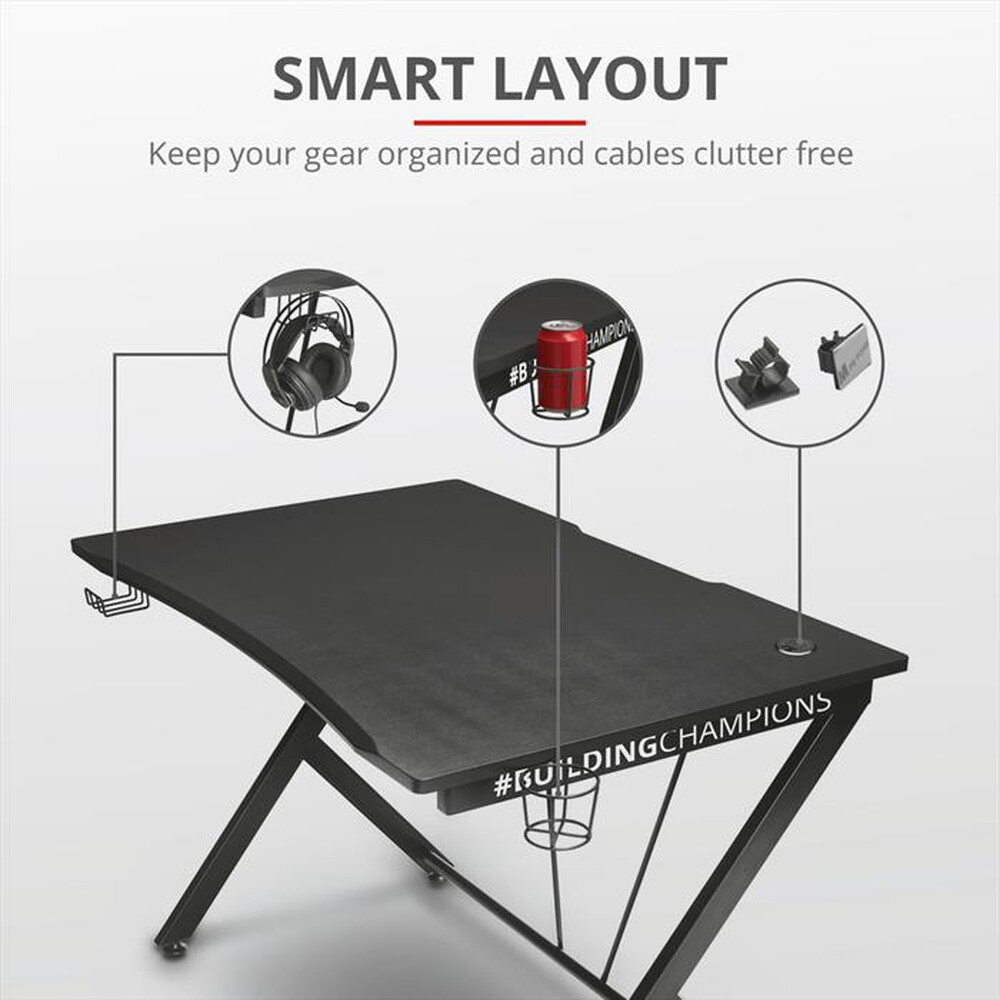 Immagine del prodotto TRUST - GXT711 DOMINUS GAM DESK-Black