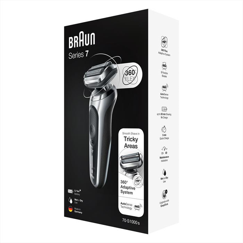 "BRAUN - Rasoio SERIES 7 71-S1000S-ARGENTO"