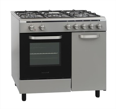 TECHLIFE - Cucina a gas TFCG90XFEV Classe A-Inox,  TECHLIFE - Cucina a gas TFCG90XFEV Classe A-Inox