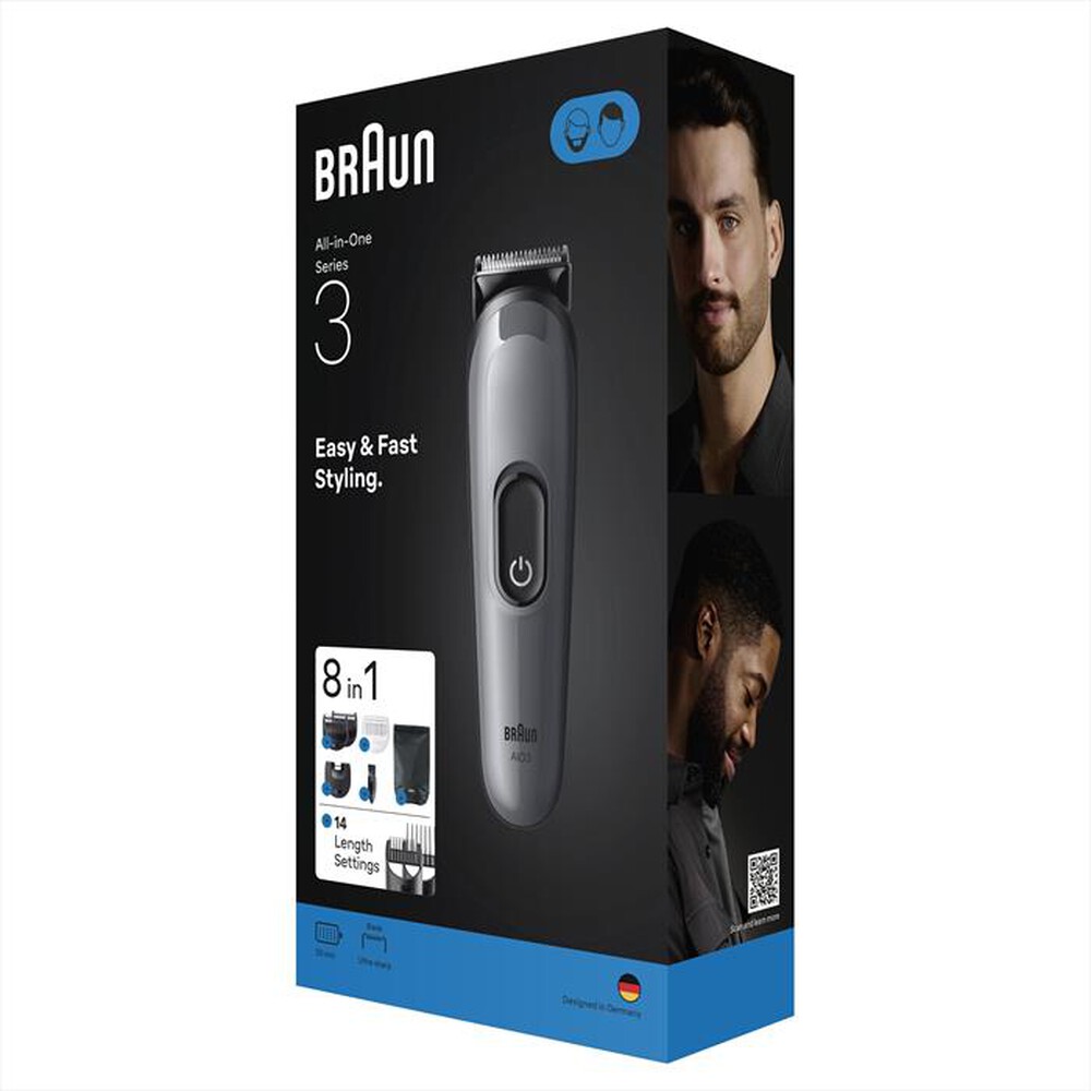 "BRAUN - Rasoio AIO 3540-GRIGIO"