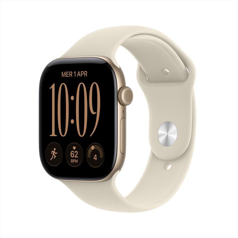 Immagine del prodotto APPLE - Watch Series 12 GPS 46mm Alluminio Oro Chiaro-Sport Band Sabbia - S/M