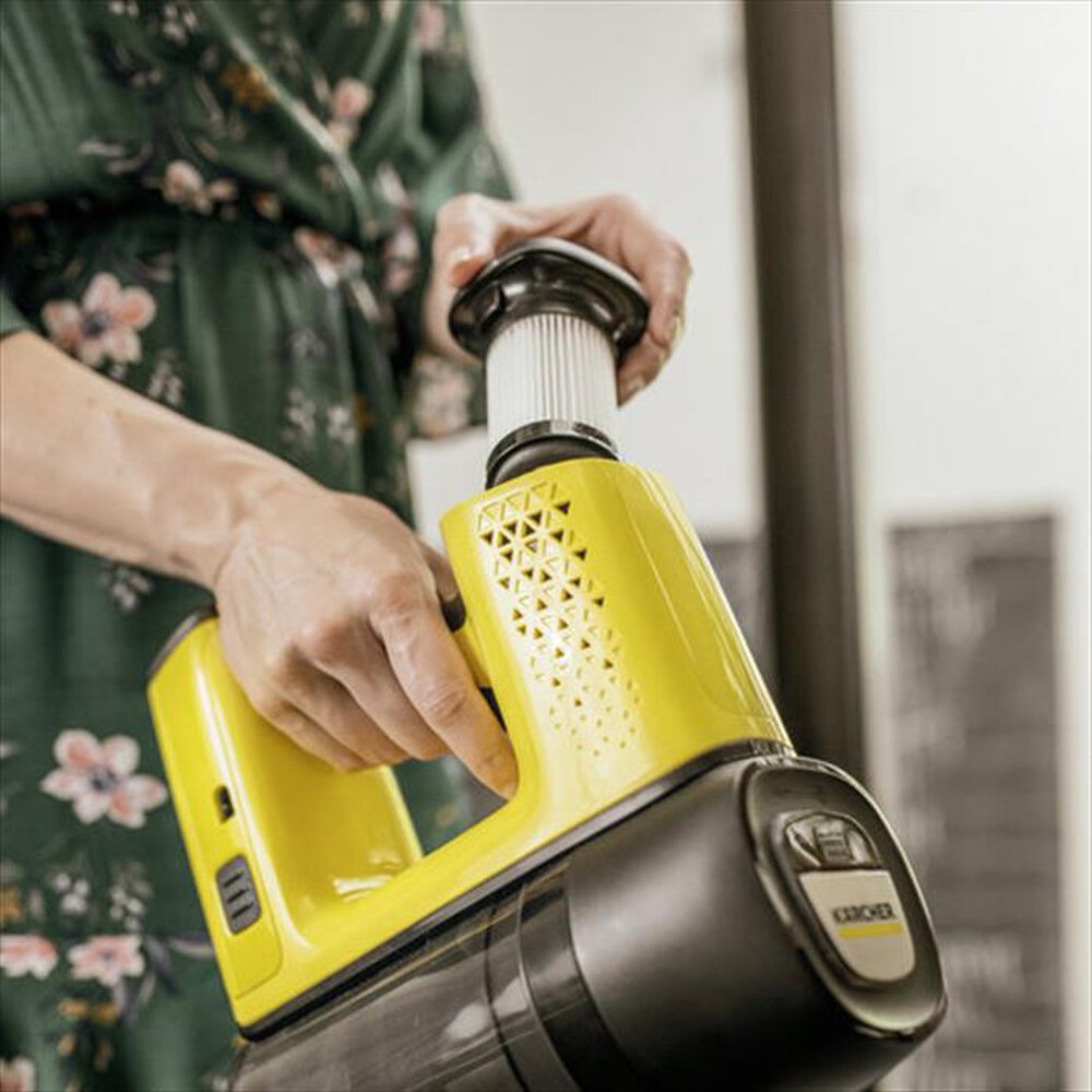 "KARCHER - Scopa elettrica VC 6 Cordless ourFamily-Nero/Giallo"