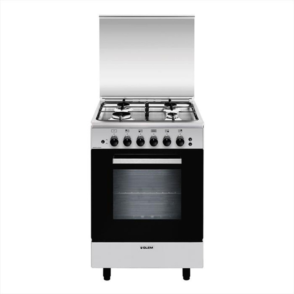 "GLEM GAS - Cucina a gas A554VI Classe A-Inox"