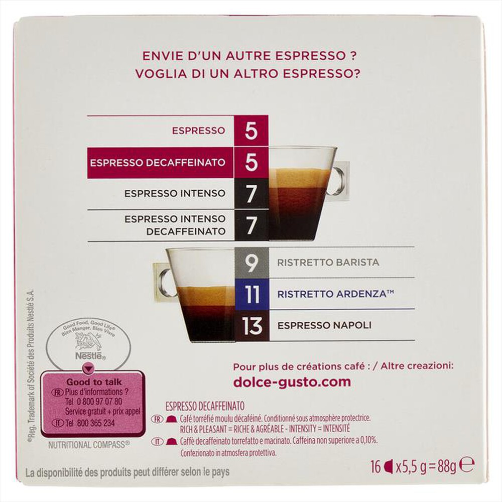 "NESCAFE' DOLCE GUSTO - DOLCE GUSTO ESPR DECA 16PZ"