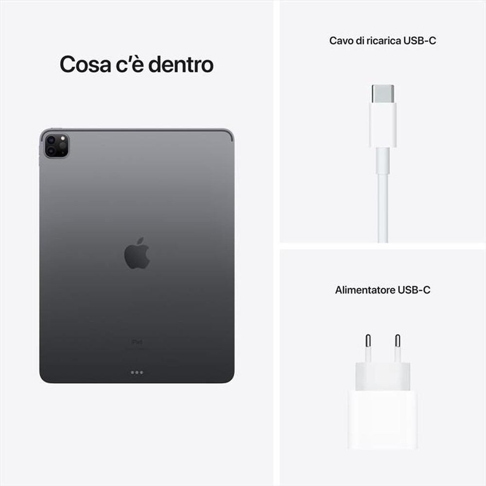 Immagine del prodotto APPLE - iPad Pro 12,9" 512GB WiFi MHNK3TY/A 2021-Grigio Siderale