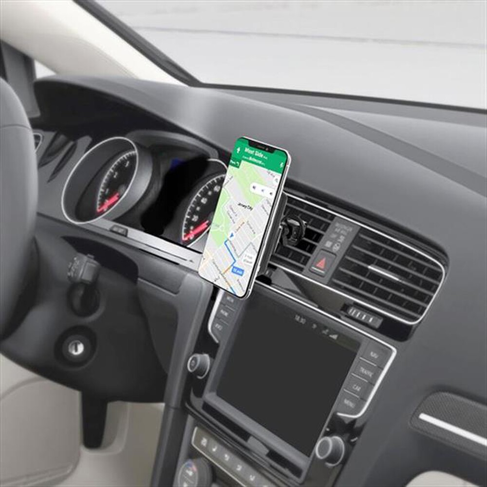 "CELLY - GHOSTCHARGEBK-WL MAGNETIC CAR HOLDER-Nero/Plastica"