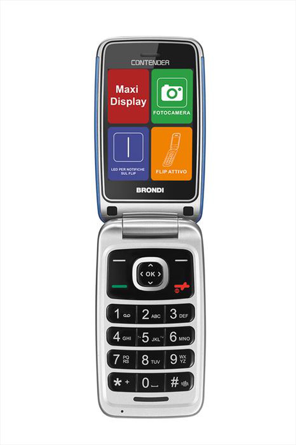 "BRONDI - Cellulare CONTENDER-BLUE METAL"