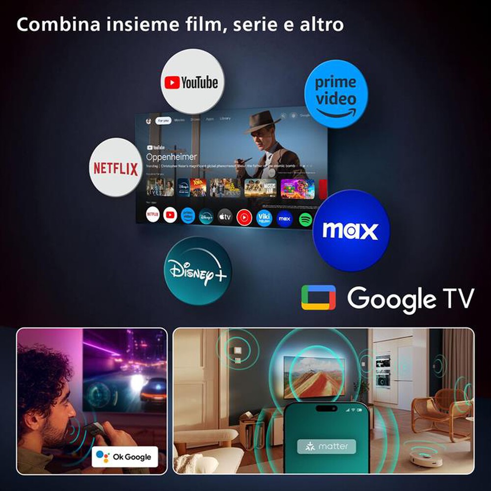 Immagine del prodotto PHILIPS - Smart TV OLED UHD 4K 55" 55OLED820/12-Black