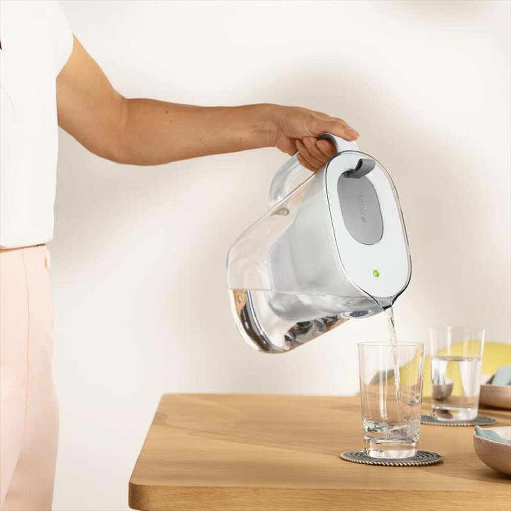 "BRITA - Caraffa filtrante STYLE MXPRO-Bianco/Grigio/Trasparente"