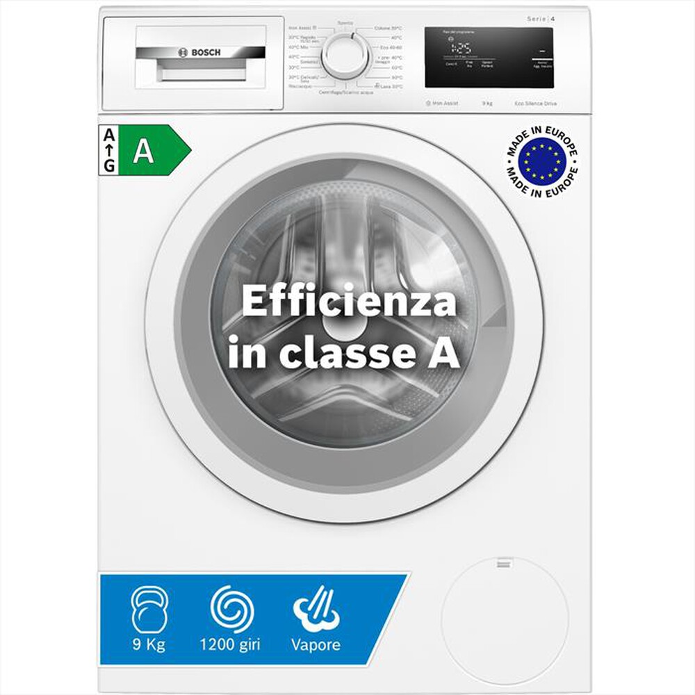 Immagine del prodotto BOSCH - Lavatrice Serie 4 WAN24009II 9Kg 1200g/m Classe A-Bianco