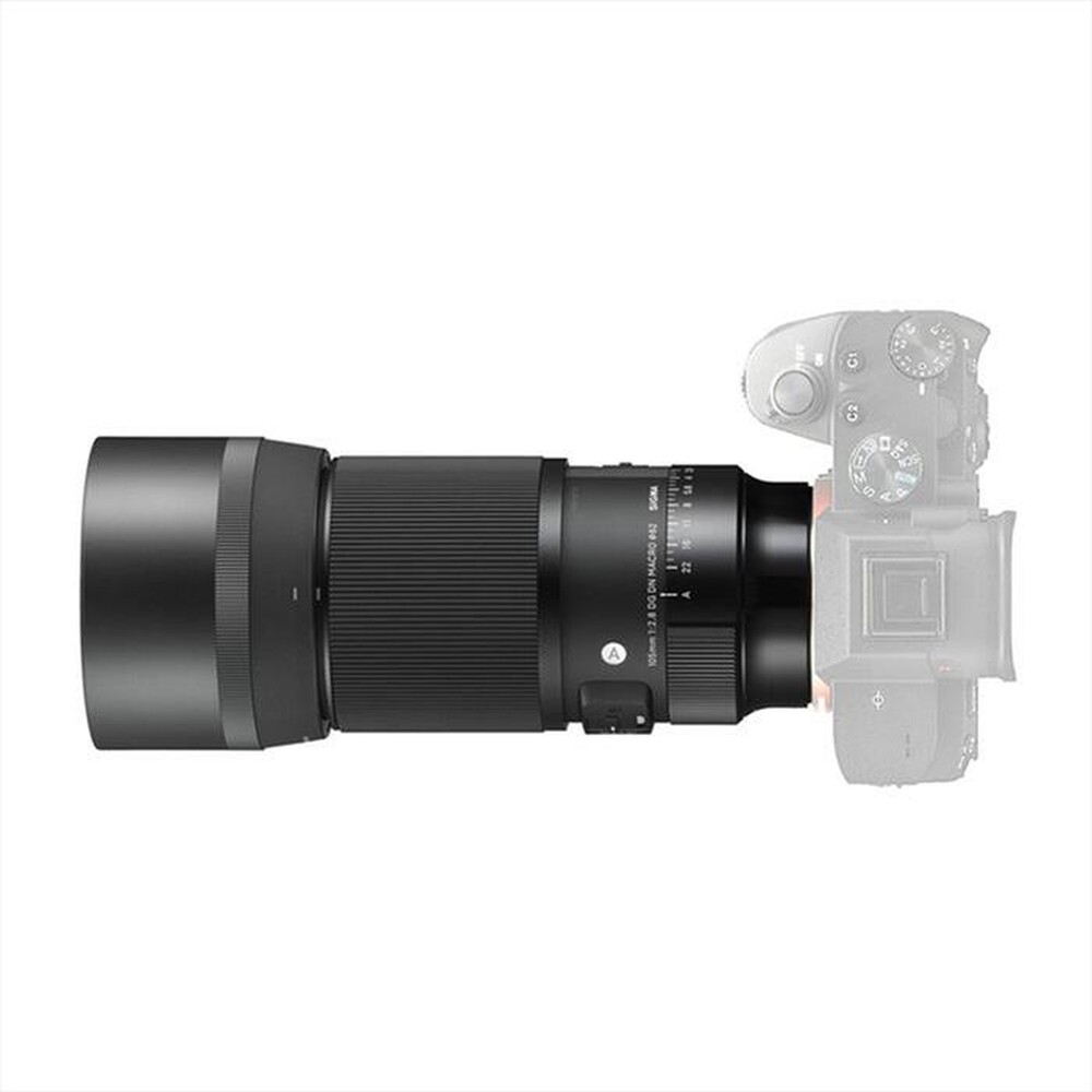 "SIGMA - OB.105/2.8 (A) DG DN MACRO SONY E/MOUNT-Nero/Silver"