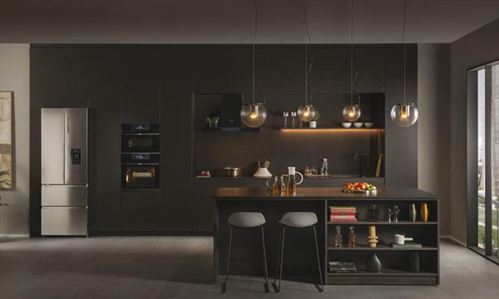 Immagine del prodotto HAIER - Frigorifero 4 porte HFR7720DWMP Classe D 477 lt-Platino, Stainless steel