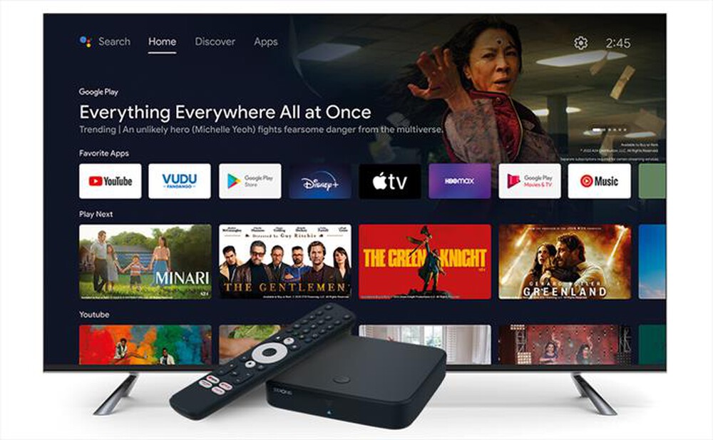 "STRONG - Android TV Box e decoder T2 SRT420-nero"