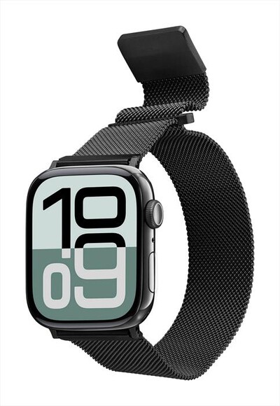 CELLULARLINE - Cinturino STEELAPPWATCH4244K per Apple Watch-Nero