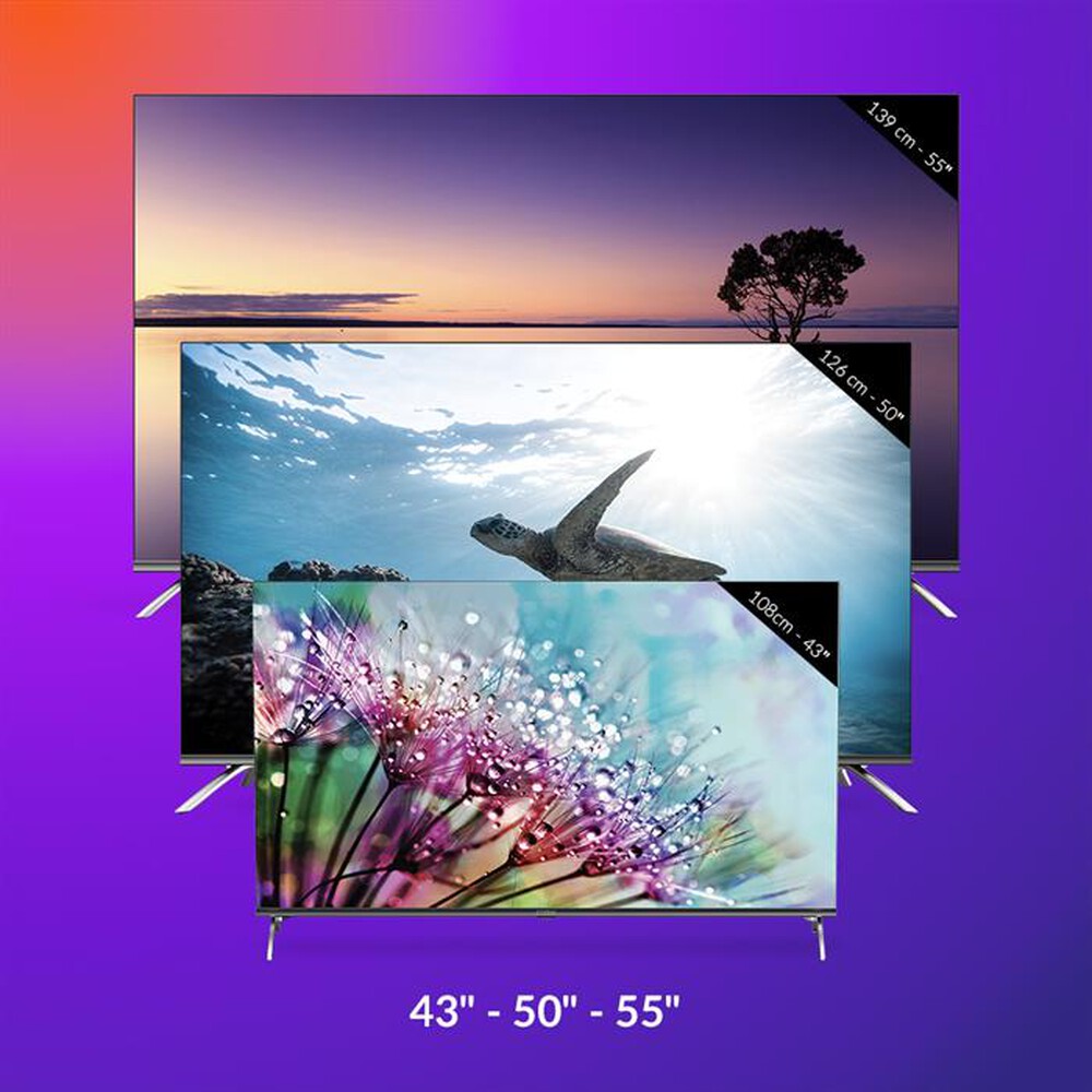 "STRONG - Smart TV LED UHD 4K 55\" SRT55UD7553-argento"