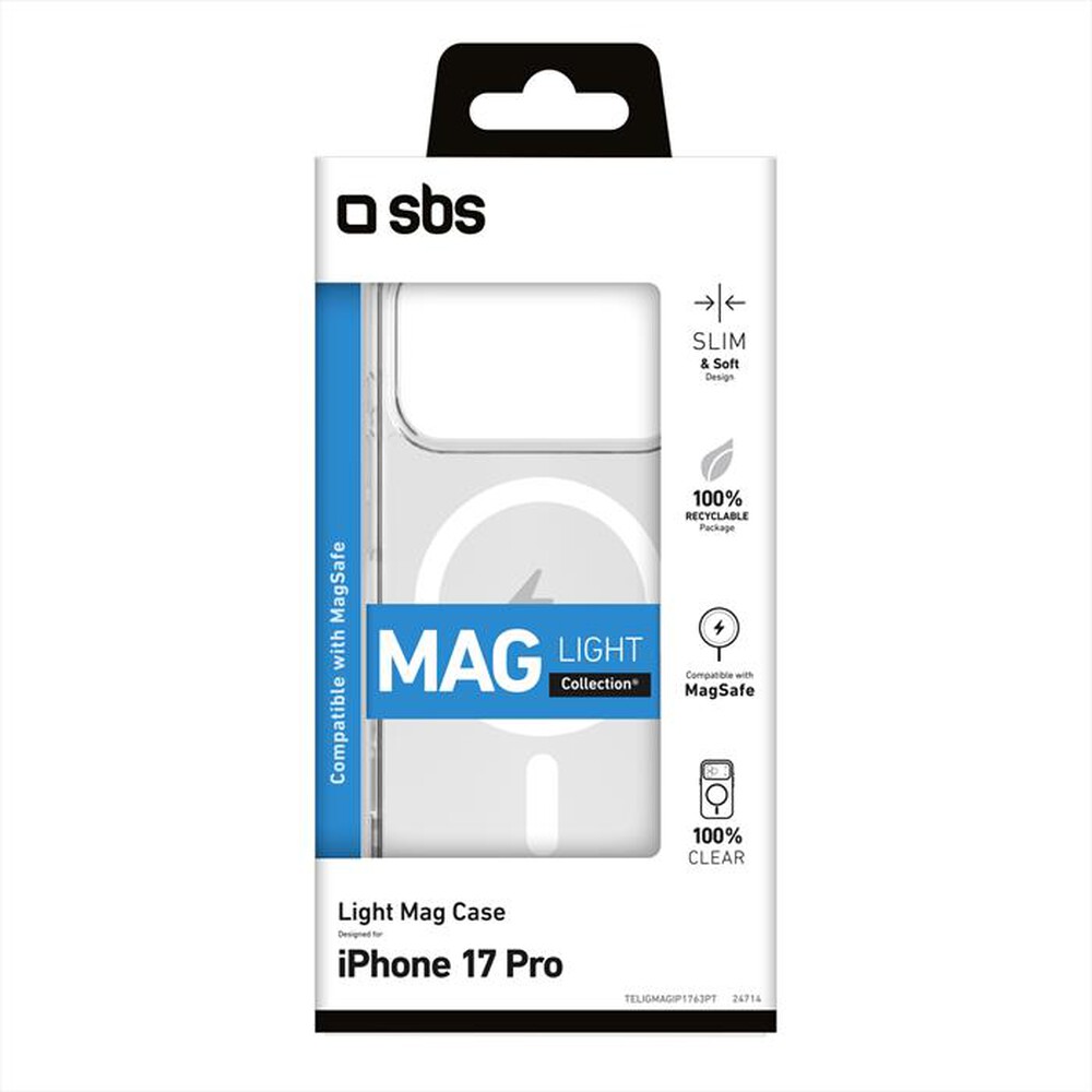 Immagine del prodotto SBS - Cover per iPhone 17 Pro TELIGMAGIP1763PT-Trasparente