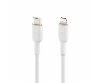 BELKIN - CAVO PVC DA USB-C A LIGHTNING 1M-bianco
