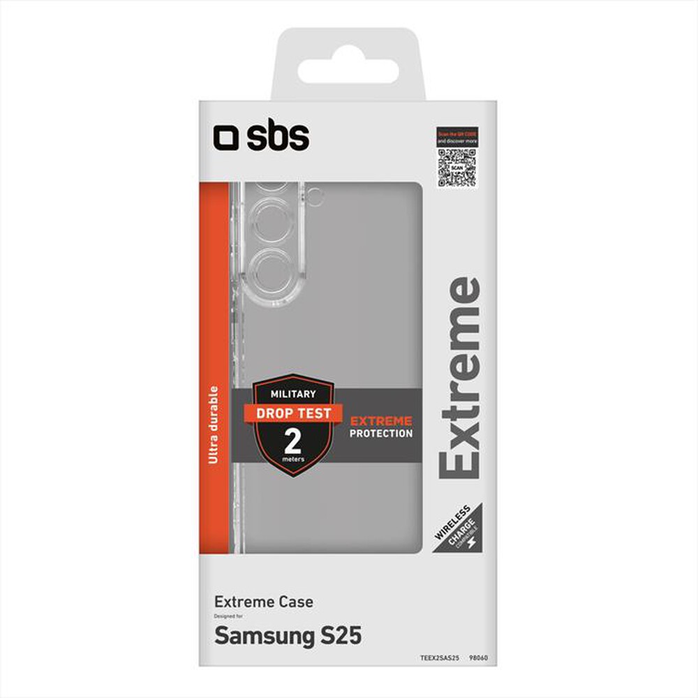 "SBS - Cover TEEX2SAS25 per Samsung Galaxy S25-Trasparente"