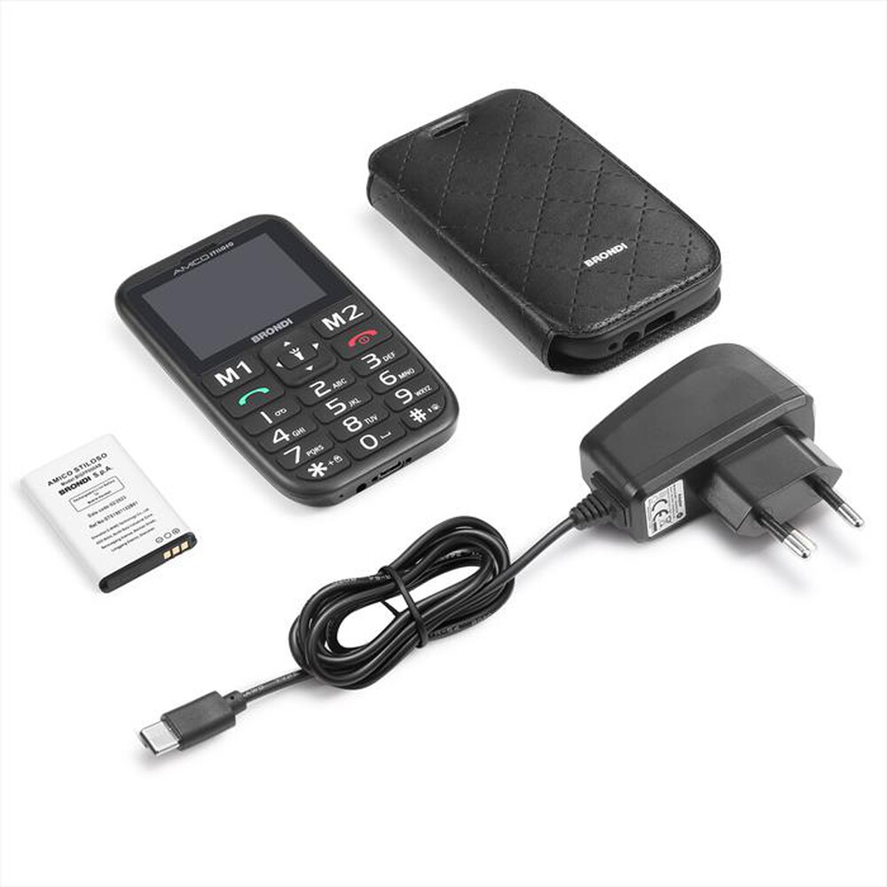 Immagine del prodotto BRONDI - Bar phone AMICO STILOSO-BLACK