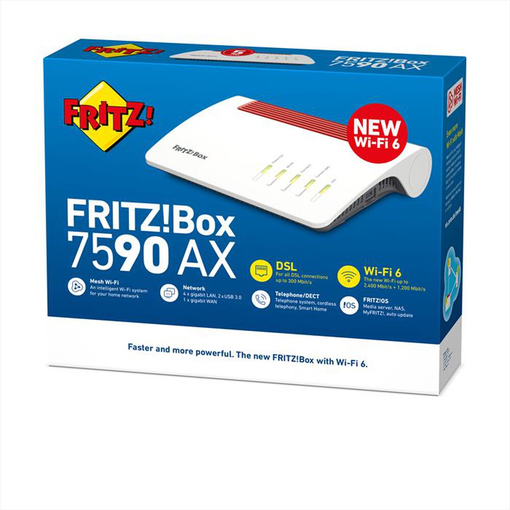 "FRITZ! - BOX 7590 AX-Bianco / Rosso"