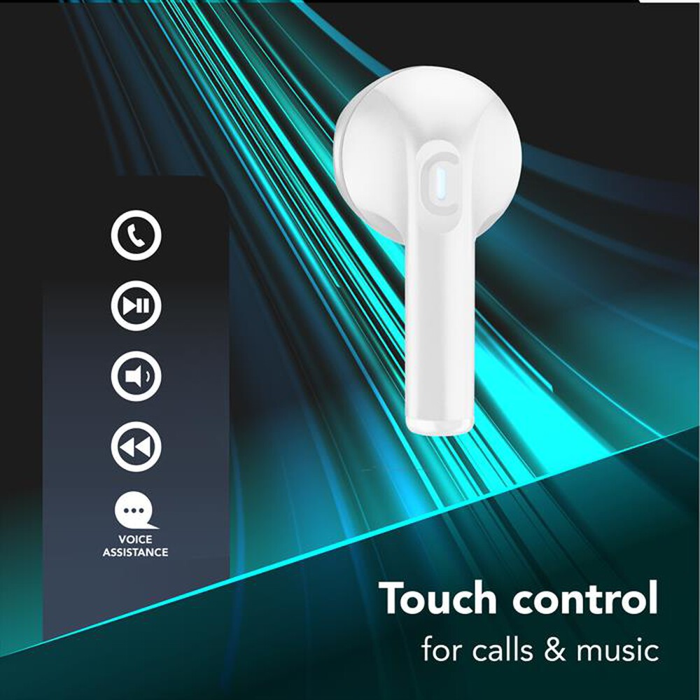Immagine del prodotto CELLULARLINE - Auricolari TWS WAVY CAPSULE-Bianco