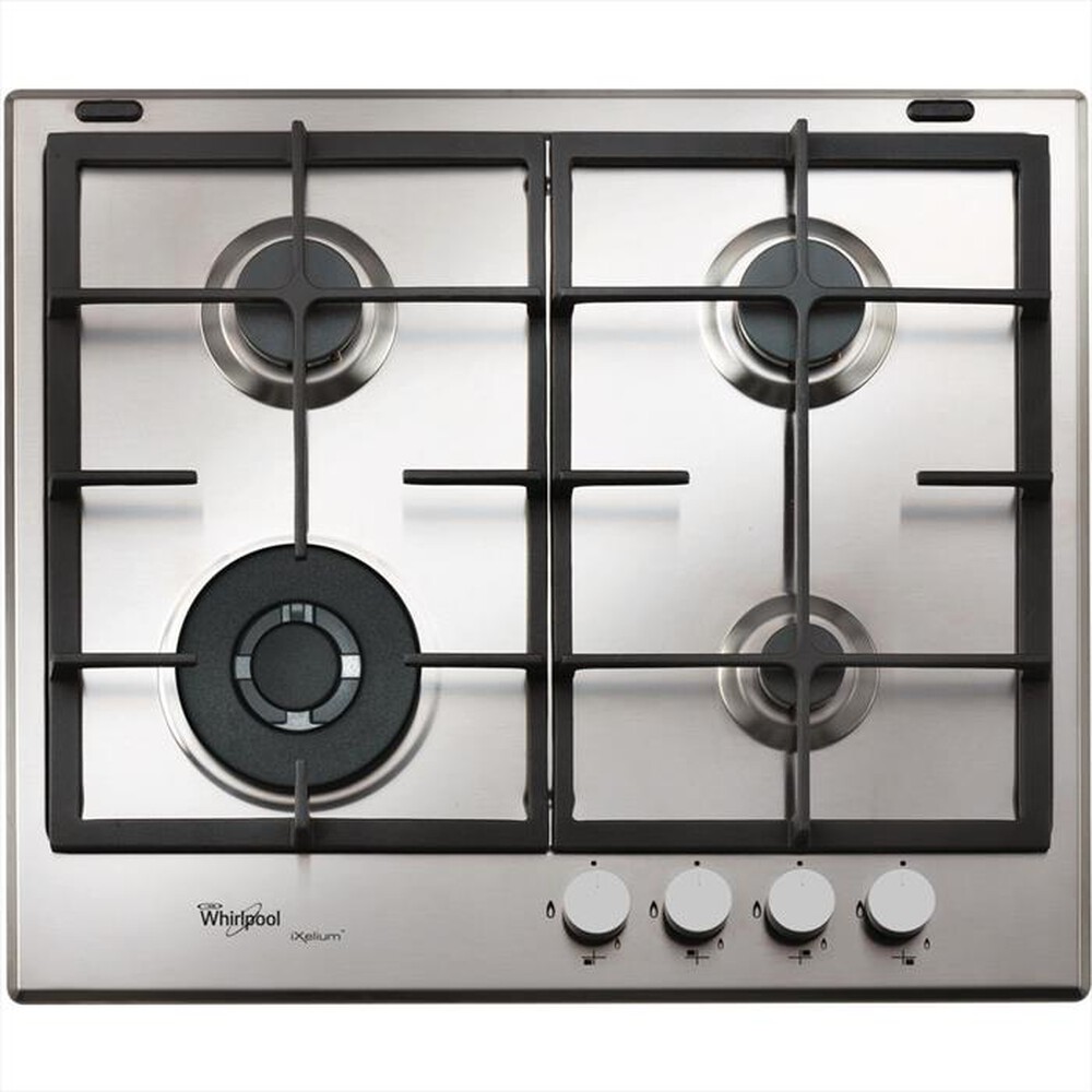 "WHIRLPOOL - Piano cottura a gas GMR 6422/IXL 4 fuochi 59cm-Stainless steel"