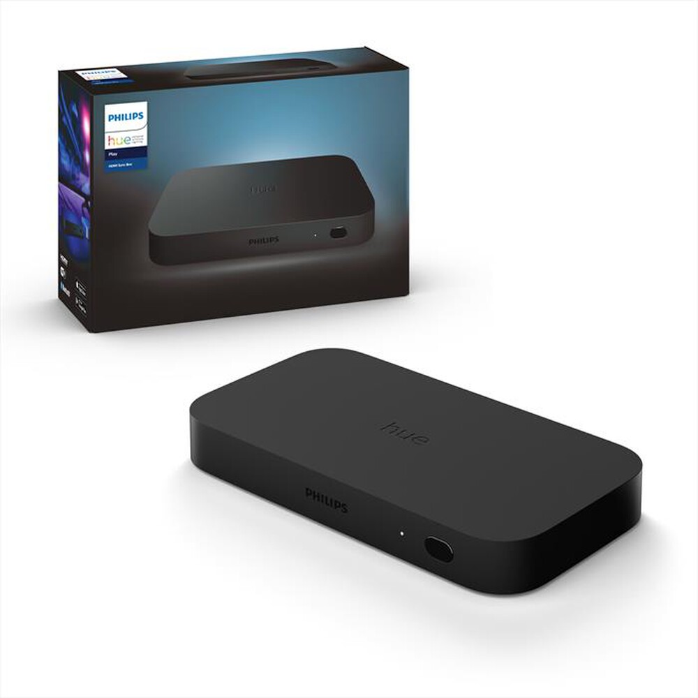 "PHILIPS - Controlli luce intelligente HUE PLAY HDMI SYNC BOX-Nero"