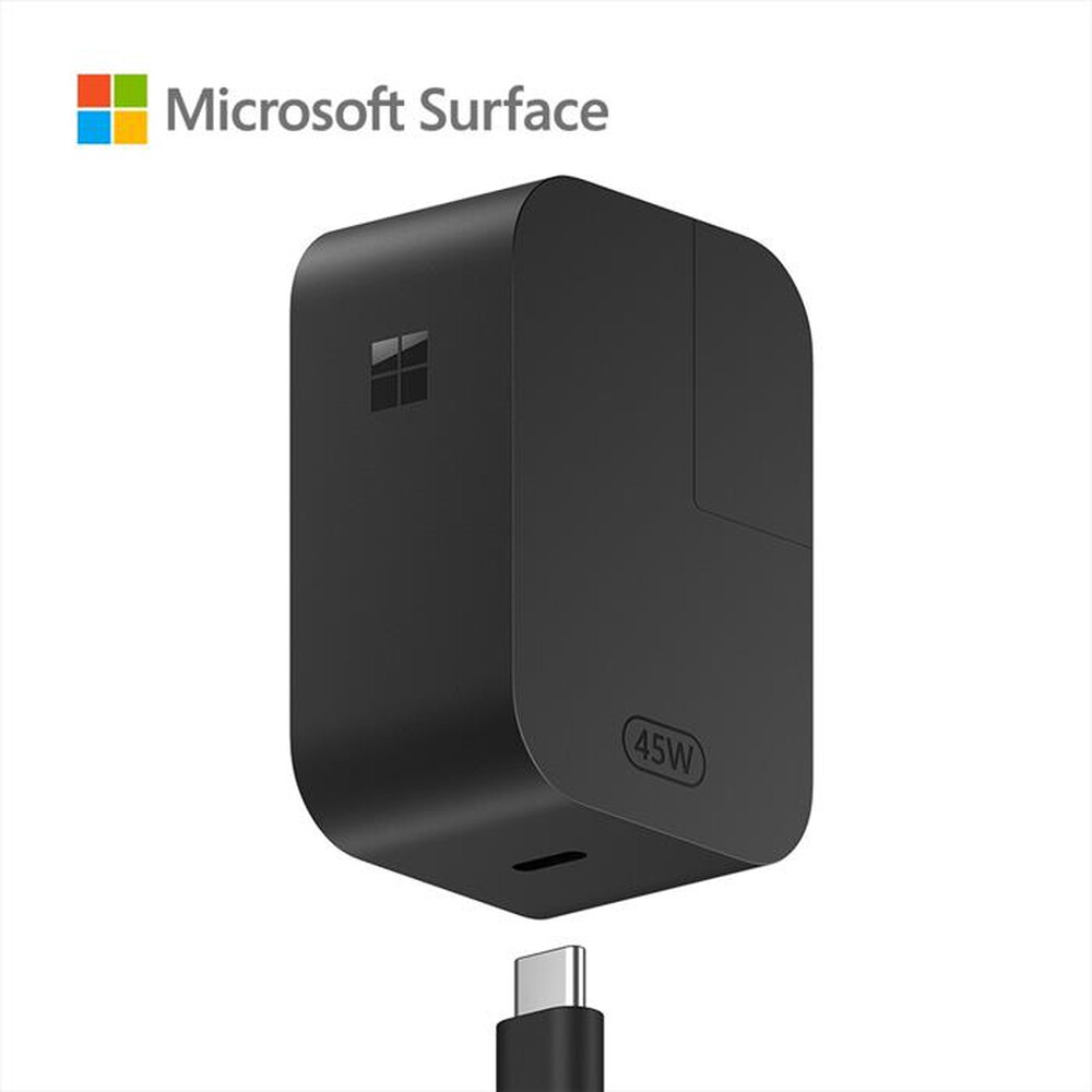 Immagine del prodotto MICROSOFT - NEW ALIMENTATORE - 45W USB-C-Nero