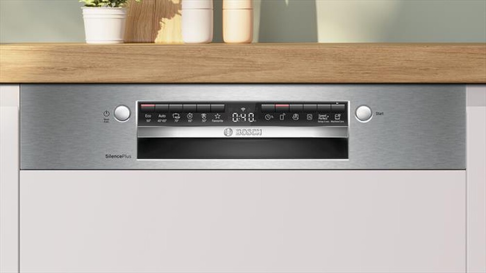 "BOSCH - Lavastoviglie SMI4EVS08E Classe B 14 coperti-Acciaio spazzolato"