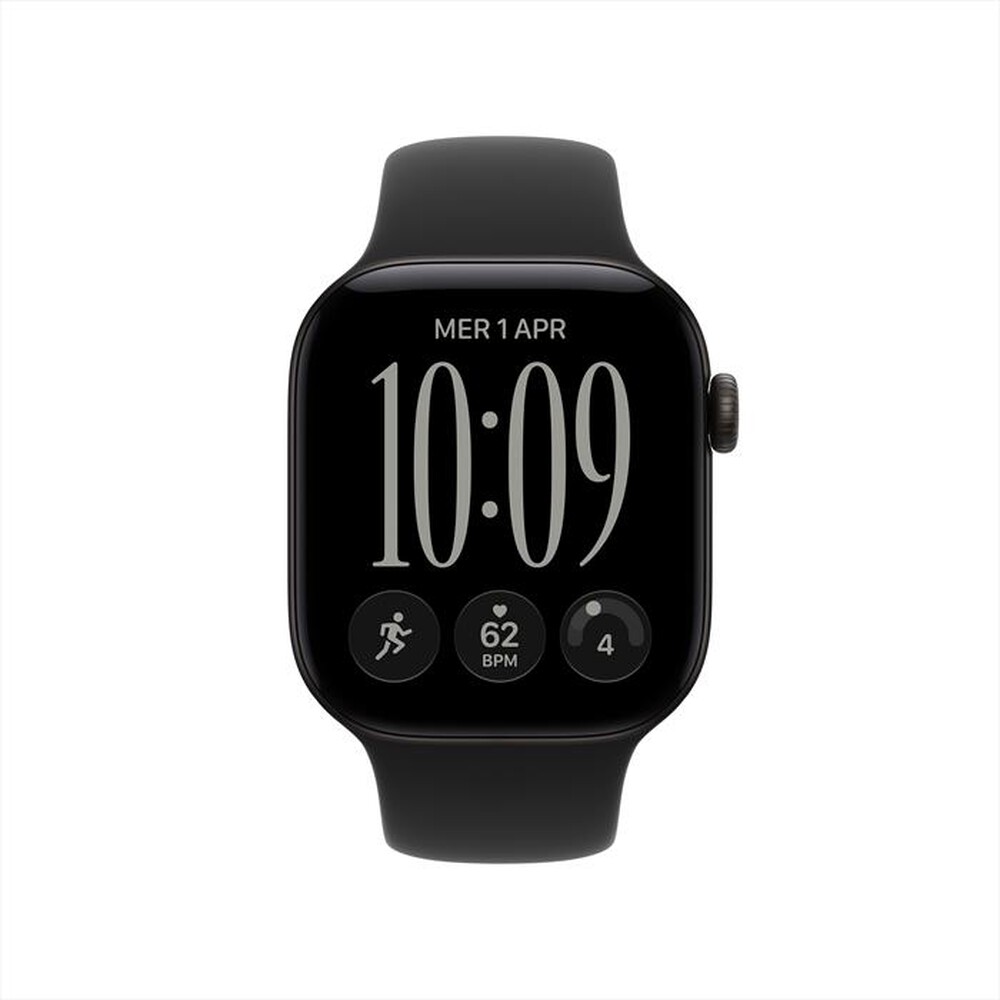 Immagine del prodotto APPLE - Watch Series 12 GPS 42mm Alluminio Nero-Sport Band Nero - S/M