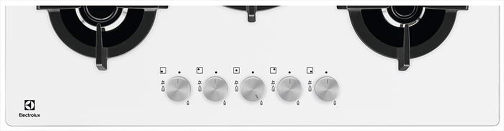 "ELECTROLUX - Piano cottura a gas EGG7537W 5 fuochi 0cm-Bianco"