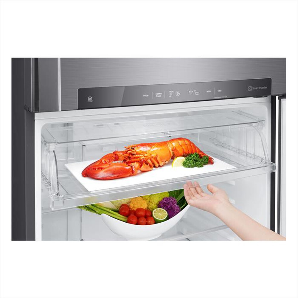 "LG - Frigorifero 2 porte GTB744PZHED Classe E 506L-Platino"