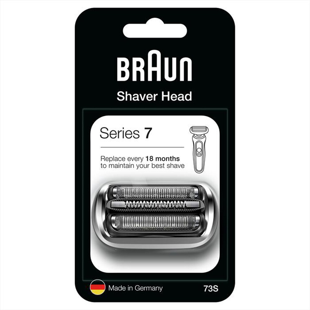 "BRAUN - Testina di Ricambio per Rasoio Series 7 73S-Argento"
