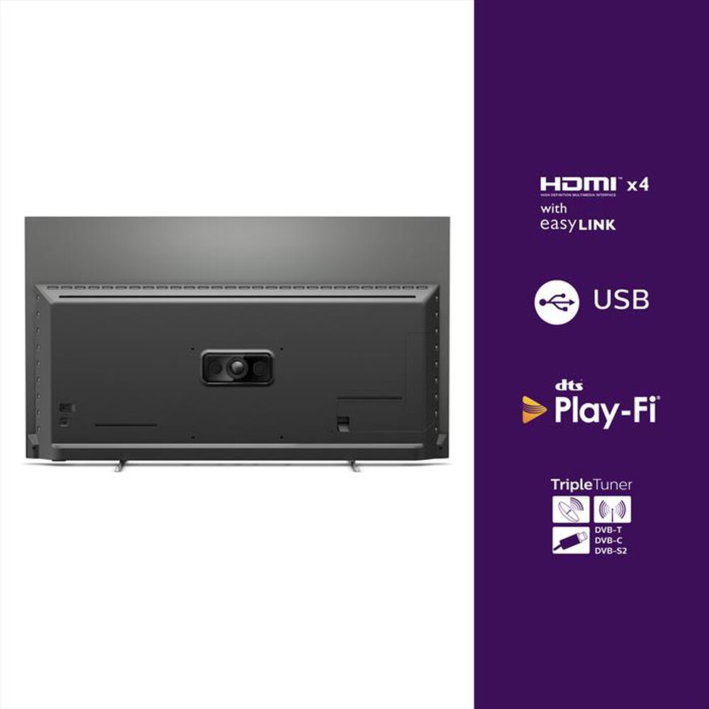 "PHILIPS - SMART TV OLED AMBILIGHT 4K 65\" 65OLED706/12-Black"