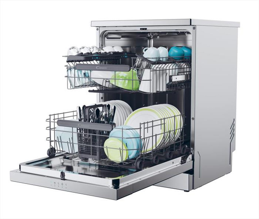 Immagine del prodotto CANDY - Lavastoviglie CF 4E7L0X Classe E 14 coperti-Acciaio inossidabile