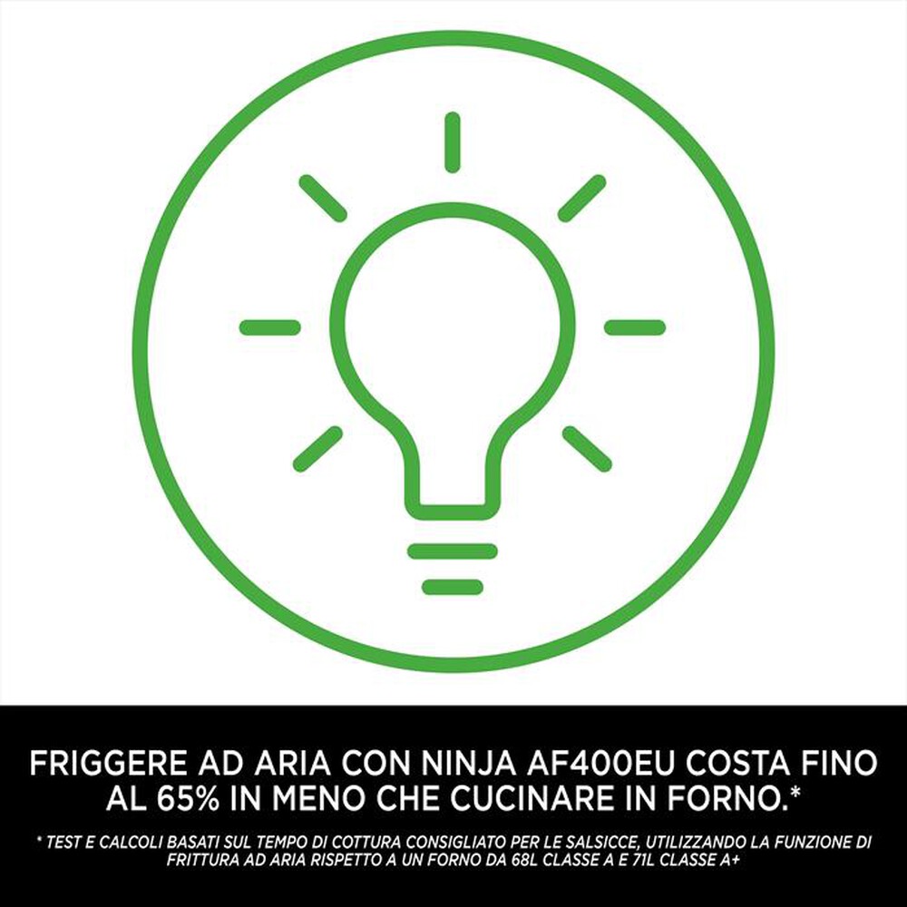 Immagine del prodotto NINJA - Friggitrice ad aria DOPPIA MAX 9,5 L AF400EU-nero
