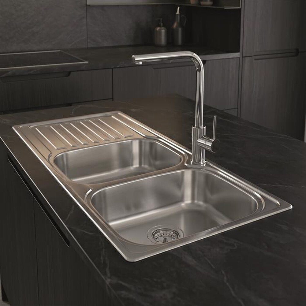 Immagine del prodotto GLEM GAS - Lavello 2 vasche EUR162DX-Inox