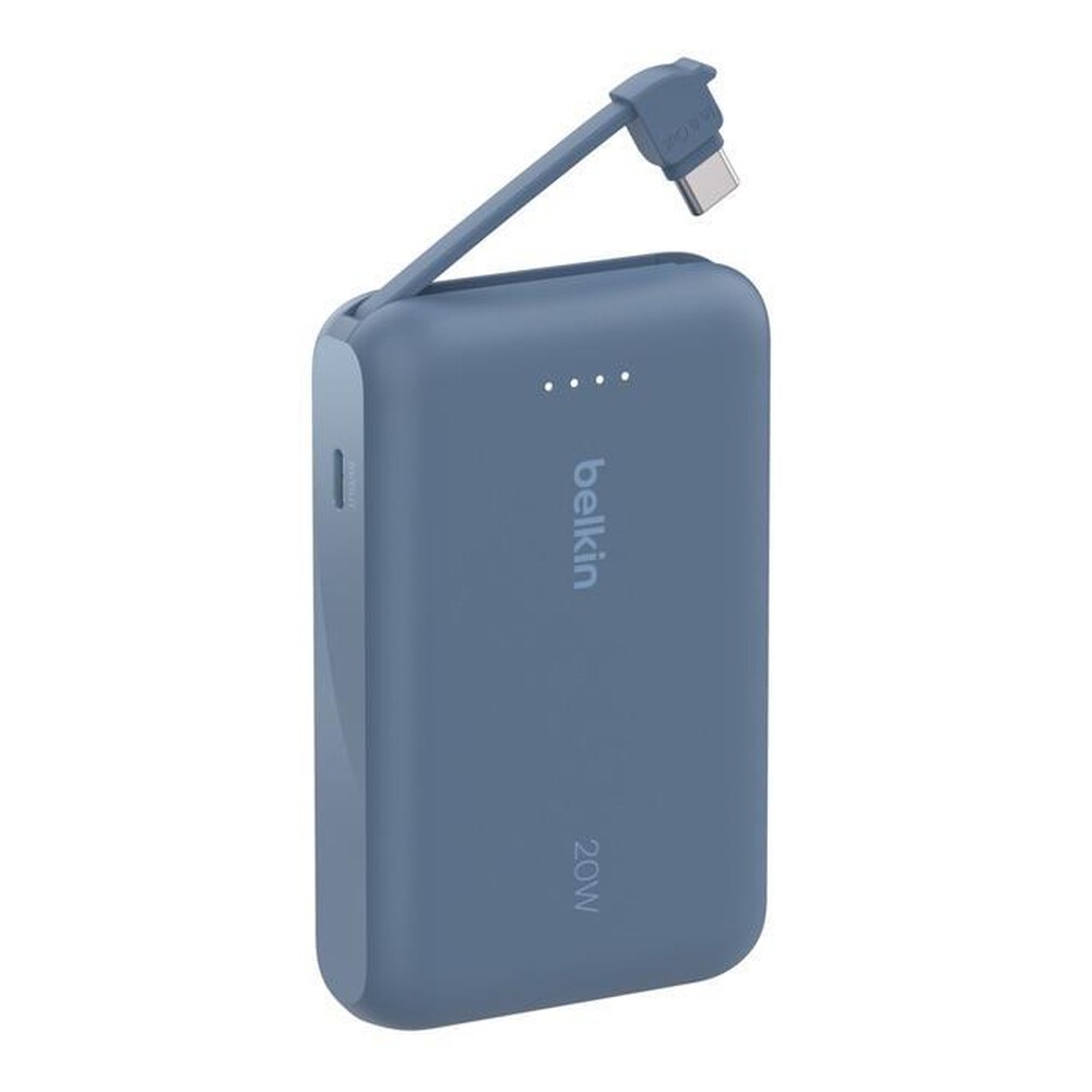 "BELKIN - POWERBANK 10K CON CAVO INTEGRATO-Blu"