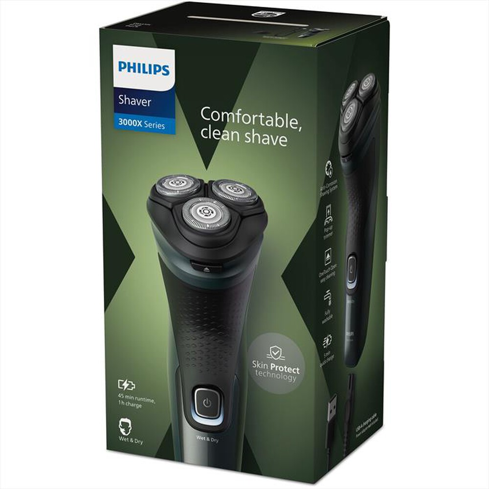 Immagine del prodotto PHILIPS - Rasoio uomo wet & dry X3052/00-Blu celeste